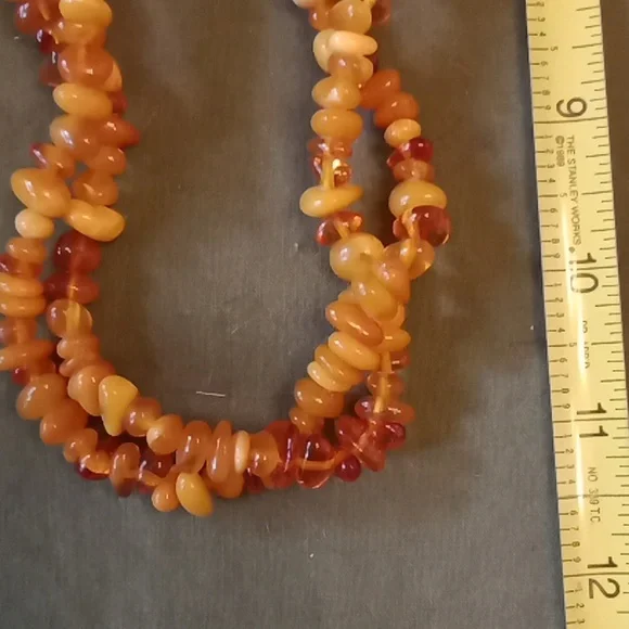 Authentic Vintage Baltic Amber Necklace #840 - Picture 10 of 14